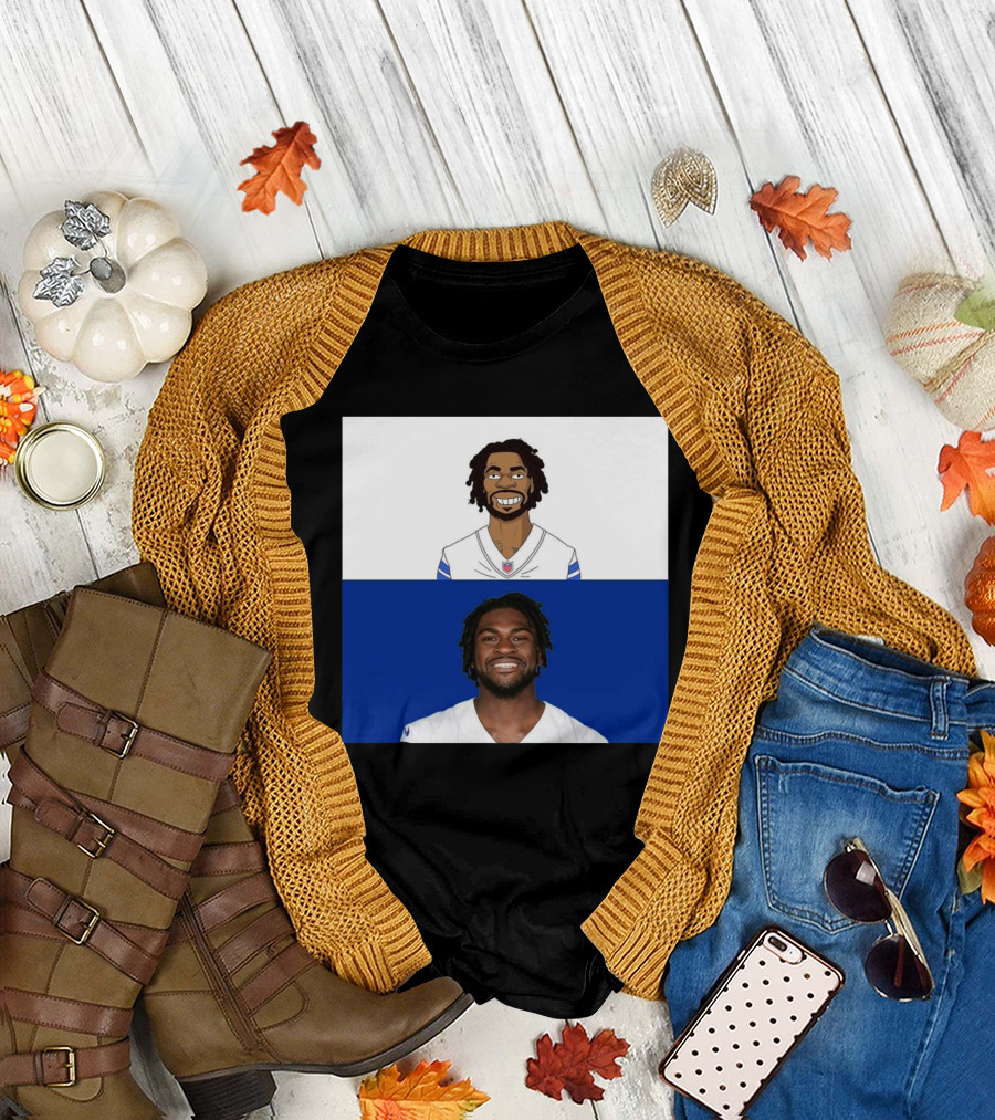 Trevon Diggs Dallas Cowboys NFL Meets The Simpsons Dual T-Shirt