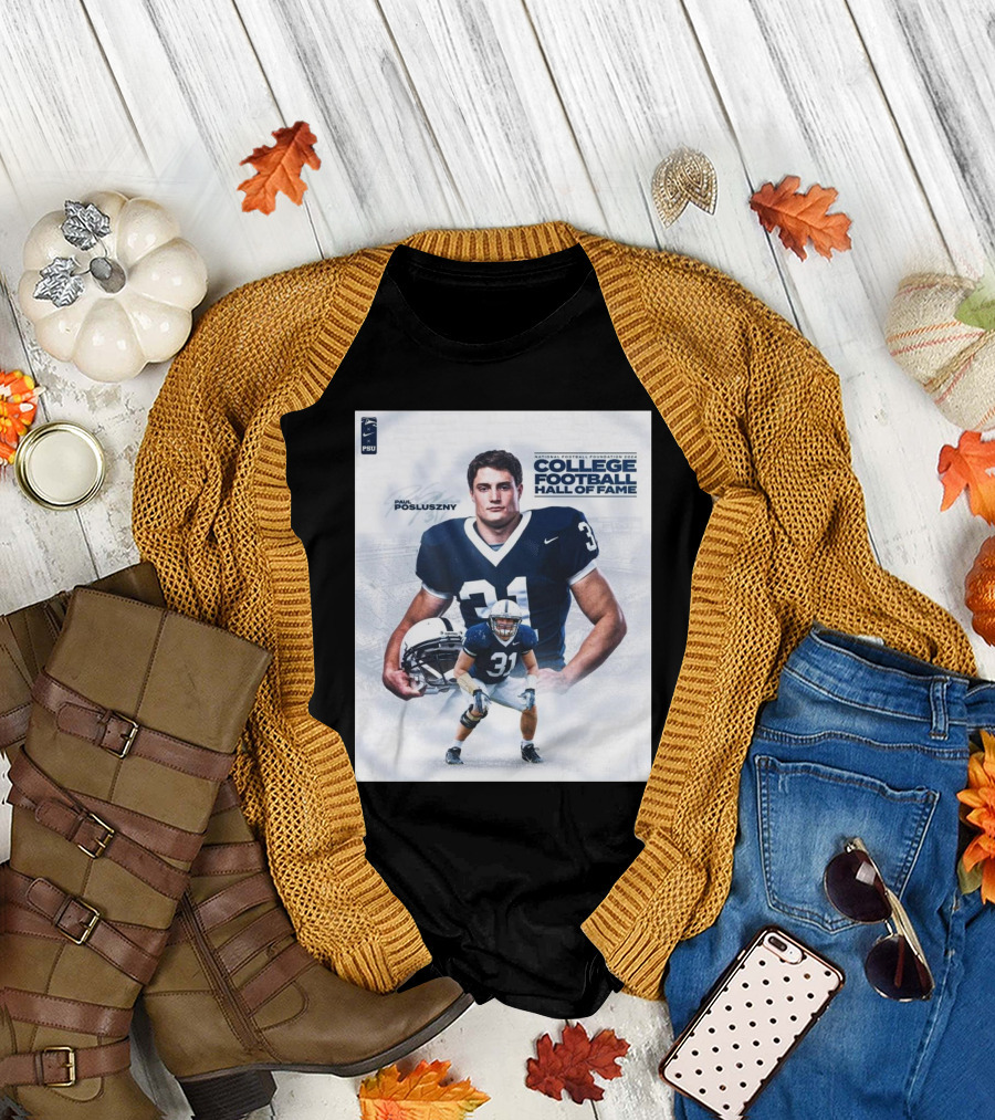 Penn State Nittany Lions Paul Posluszny College Football Hall of Fame 2024 Inductee T-Shirt