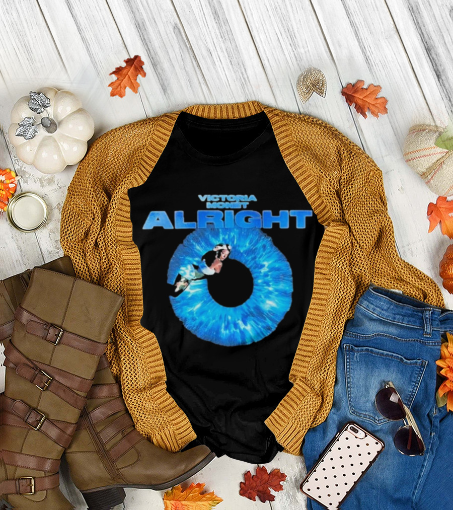 Victoria MonéT Alright 2024 Blue Cosmic T-Shirt