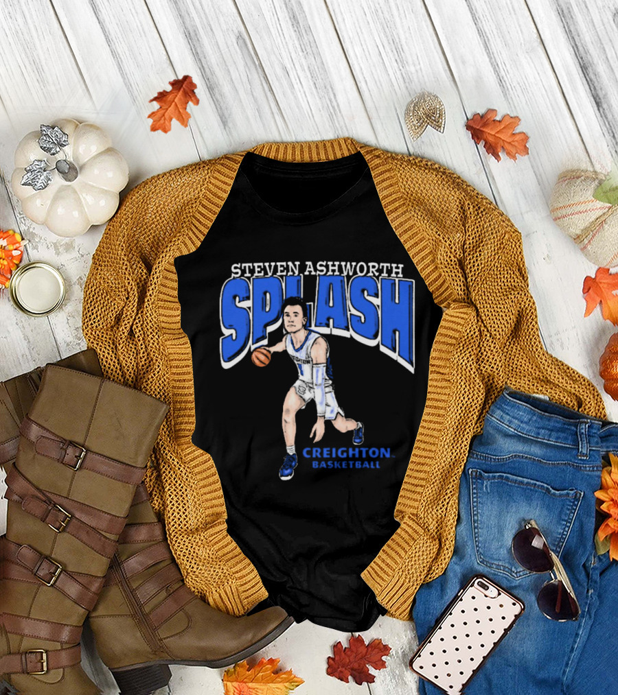 Steven Ashworth Splash Creighton Basketball Cartoon T-Shirt