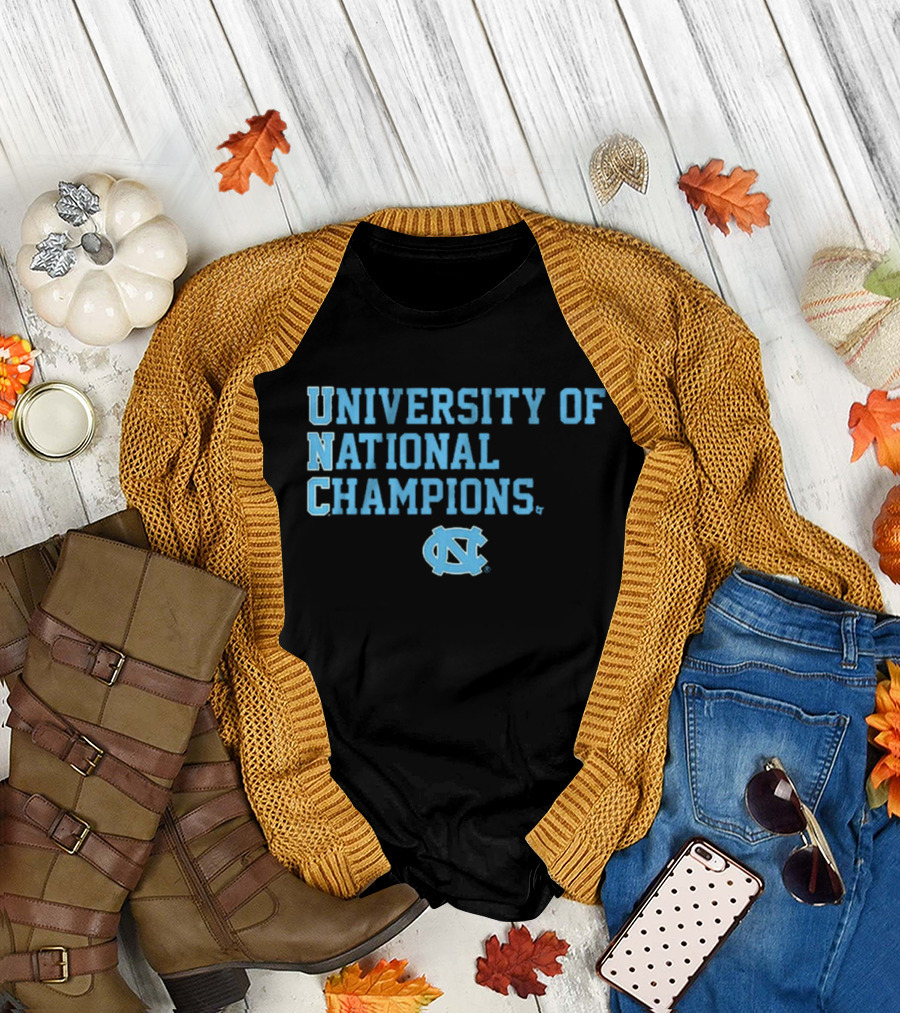 UNC University of National Champions Tar Heels North Carolina T-Shirt