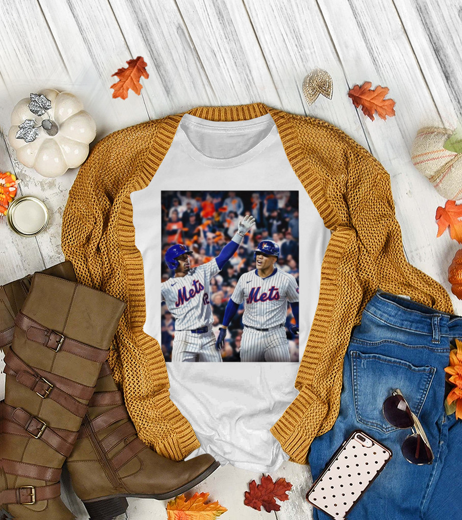 New York Mets MLB Teammates Juan Soto Francisco Lindor T-Shirt