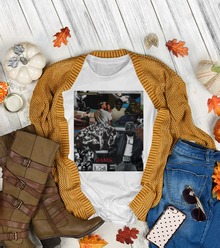 Untitled Unmastered DAMN Kendrick Lamar Shane Ramos GNX Albums Collage T-Shirt