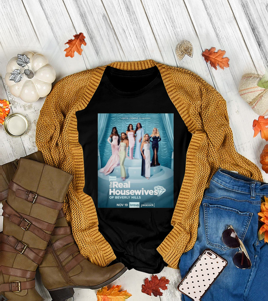 The Real Housewives of Beverly Hills Lights Camera Diamonds Bravo Nov 19 T-Shirt