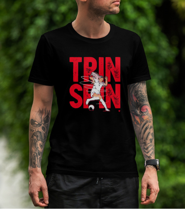 Trinity Rodman Washington Spirit Soccer Trin Spin Action T-Shirt