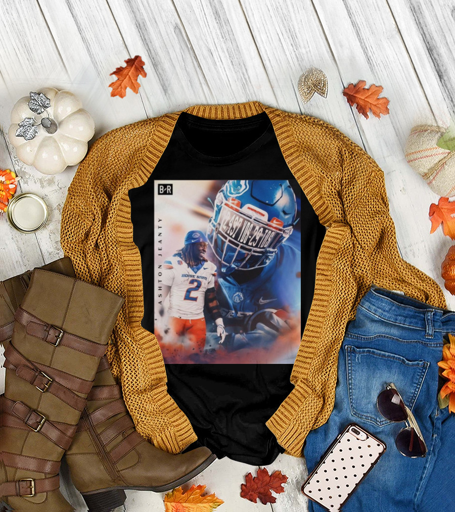 Boise State Broncos Football Ashton Jeanty Historic Season RB1 Bleacher Report B-R T-Shirt