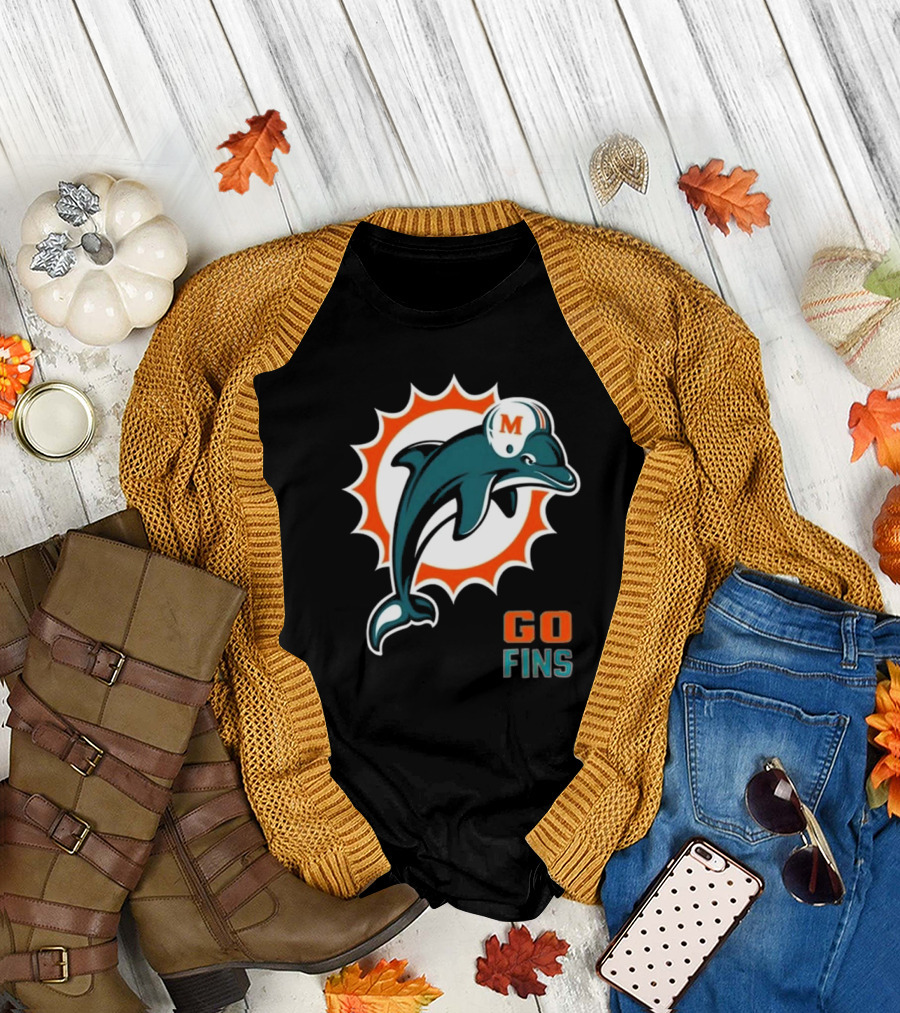 Golf x Dolphins Go Fins M Helmet T-Shirt