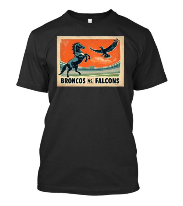 Atlanta Falcons Vs Denver Broncos Vintage Retro NFL Nov 17 T-Shirt