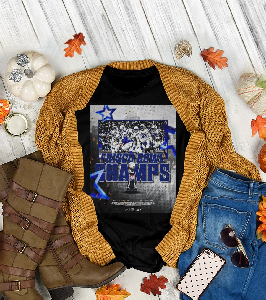 Frisco Bowl Champs Memphis Tigers Scooter’s Coffee Raise The Hardware T-Shirt