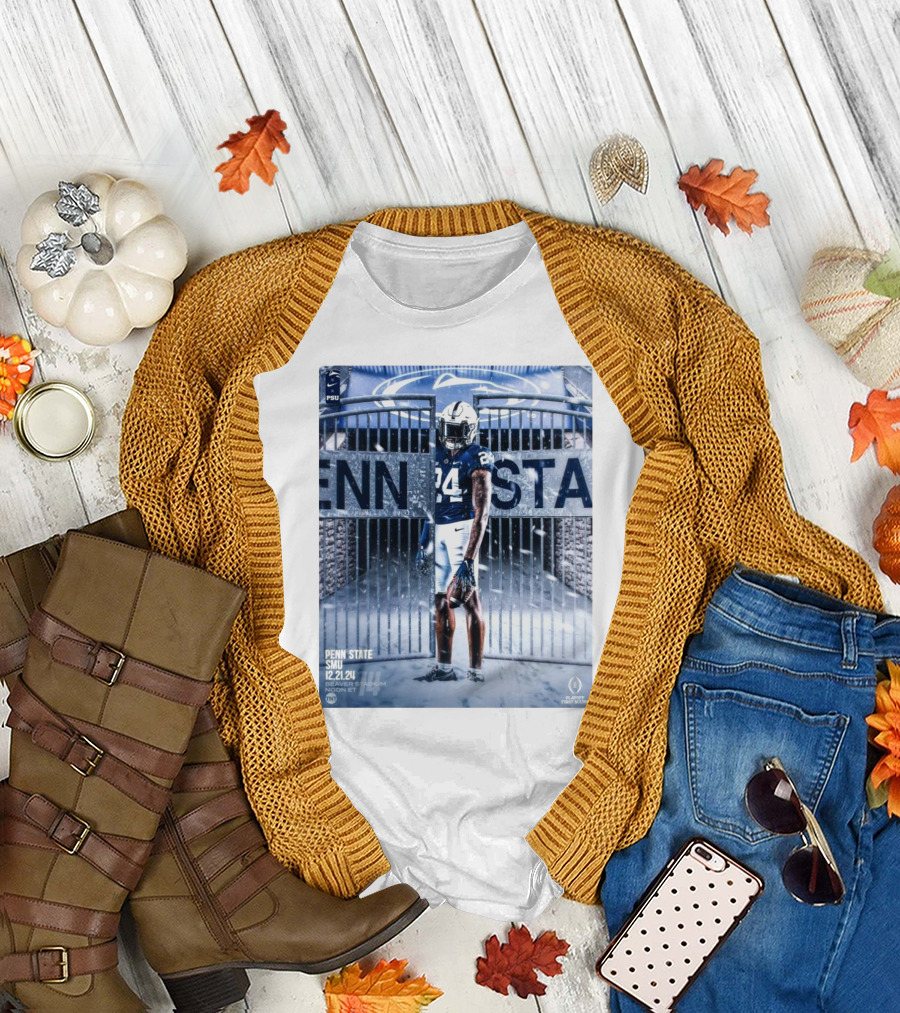 Penn State Nittany Lions Versus SMU Mustangs December 21 2024 Game 14 Beaver Stadium Noon ET T-Shirt