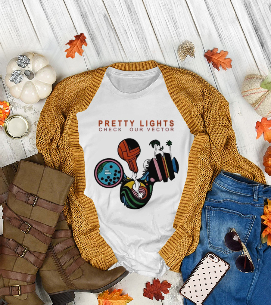 Pretty Lights Check Our Vector Psychedelic Abstract T-Shirt