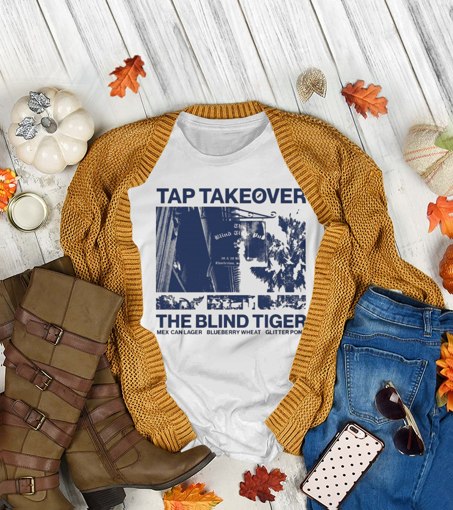 Tap Takeover The Blind Tiger Mex Can Lager Blueberry Wheat Glitter Pony T-Shirt