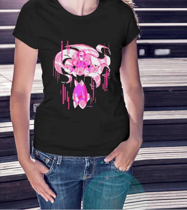 Mega Man Zero Awakened Pink Heroic Armor T-Shirt