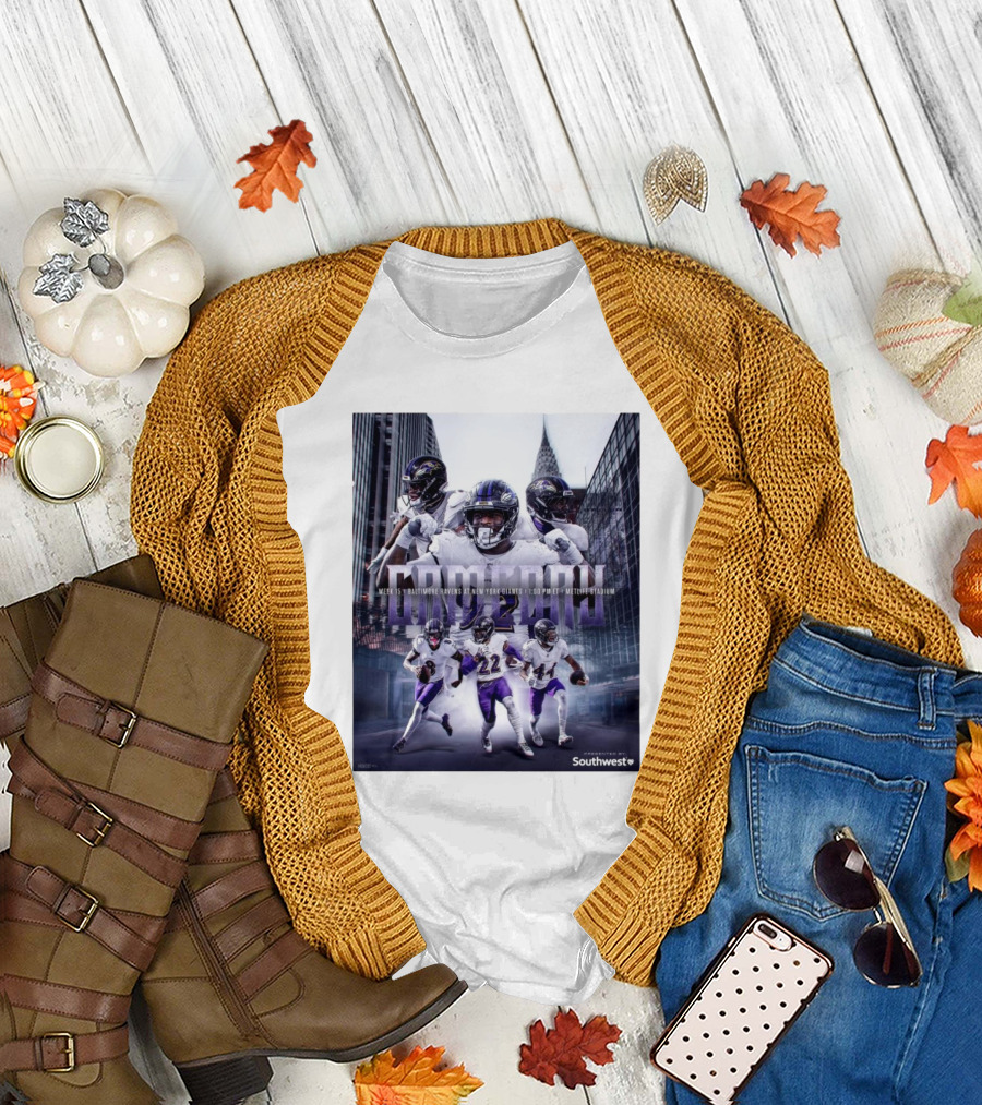 Week 15 MetLife Showdown: Baltimore Ravens vs. New York Giants 2024 with Southwest T-Shirt