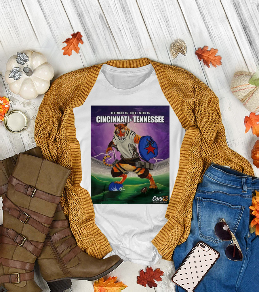 December 15 2024 Week 15 Cincinnati at Tennessee Bengals Do Not Yield T-Shirt