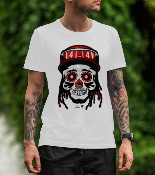 Elly De La Cruz 44 Sugar Skull Cincinnati Reds T-Shirt