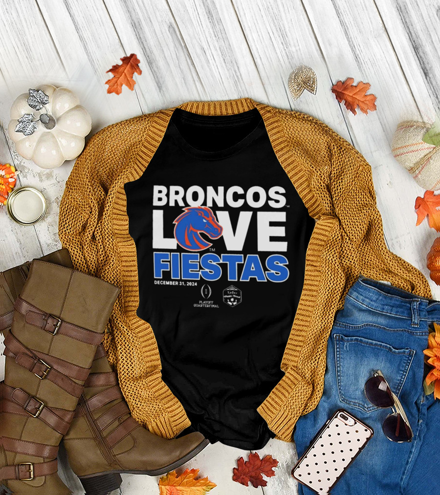 Broncos Love Fiestas December 31 2024 Playoff Quarterfinal T-Shirt