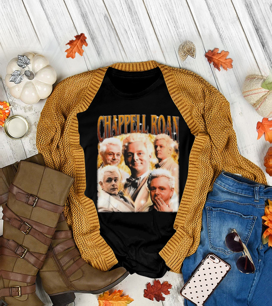 Chappell Roan Aziraphale Good Omens Angelic Characters Collage T-Shirt