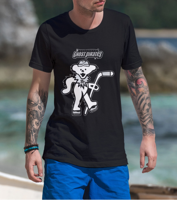 Savannah Ghost Pirates Grateful Dead Bear Hockey 2025 T-Shirt
