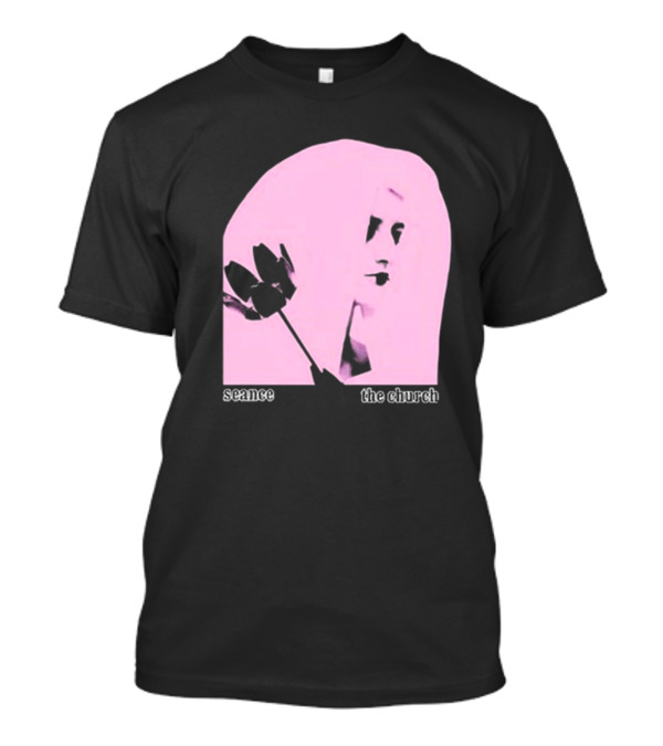 The Church Seance Pink Portrait With Flower T-Shirt