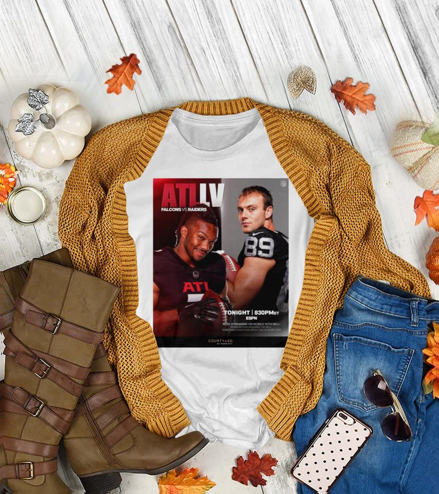 ATL LV Falcons vs Raiders TONIGHT 830PM ET ESPN T-Shirt