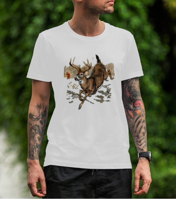Field And Stream USA Estb 1871 Running Deer T-Shirt