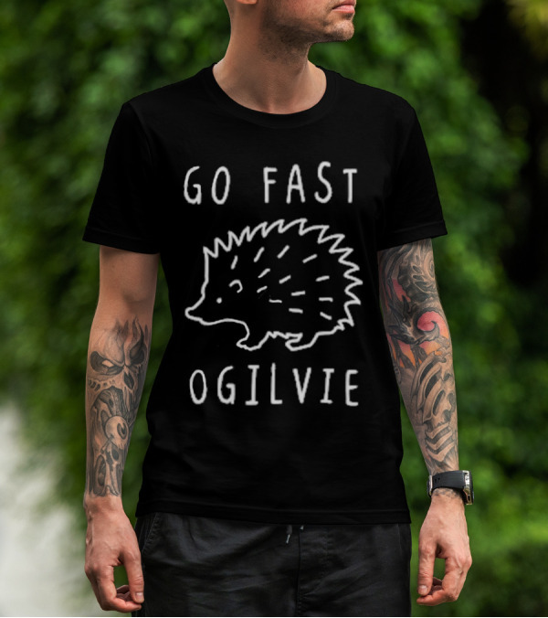 Funhaus Merch Go Fast Hedgehog Ogilvie T-Shirt