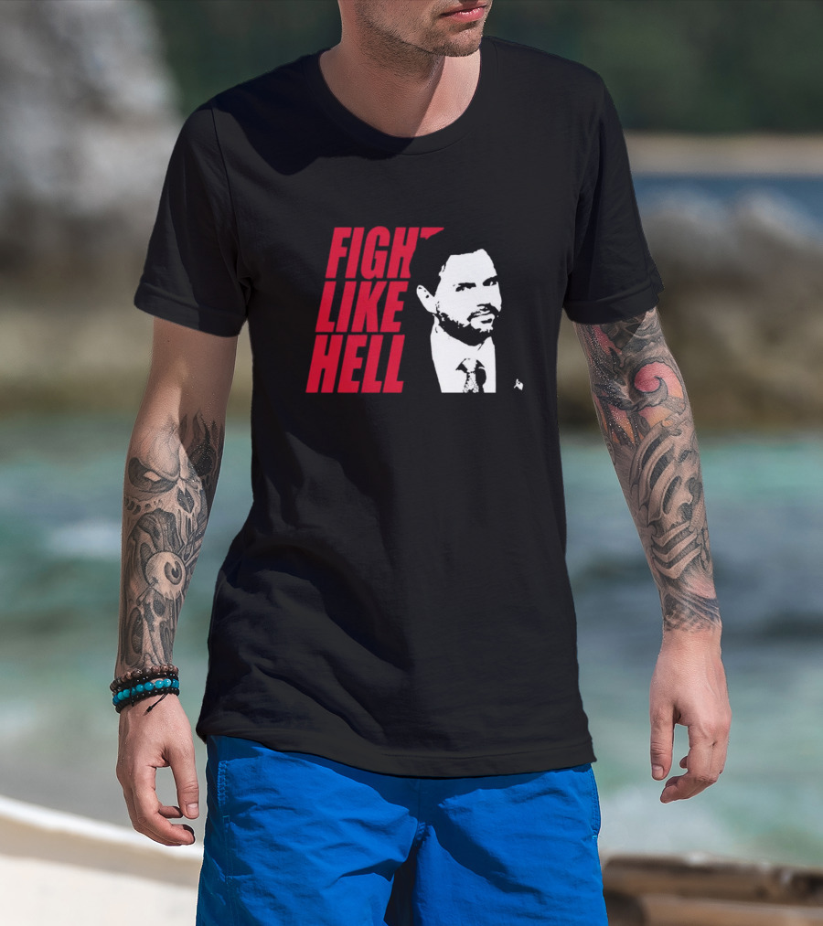 Fight Like Hell JD Vance Political Campaign T-Shirt