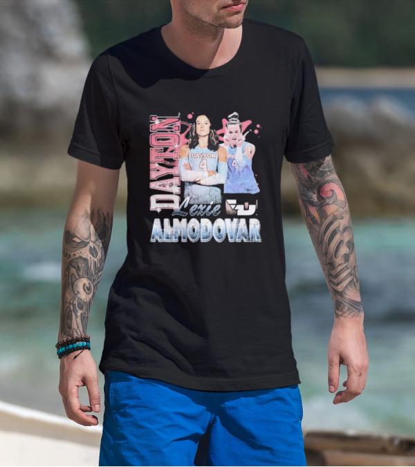 Lexie Almodovar Dayton Flyers Retro 90s T-Shirt