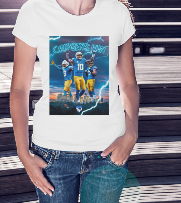 Chargers Win Los Angeles Chargers Electric TNF On Prime T-Shirt