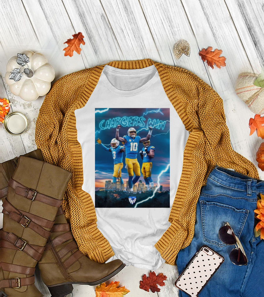 Chargers Win Los Angeles Chargers Electric TNF on Prime T-Shirt