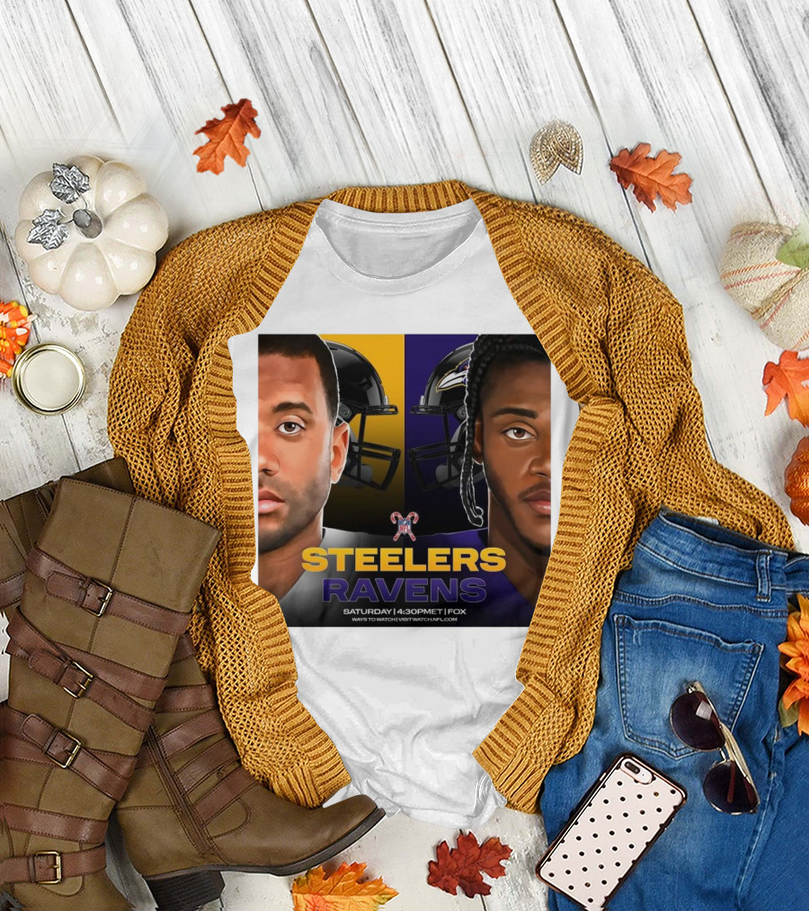 Steelers vs Ravens Saturday 4:30PM ET on FOX NFL Football Showdown T-Shirt
