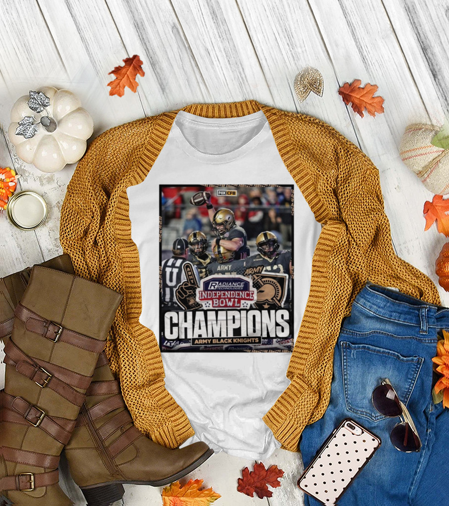 FOX CFB Independence Bowl Champions Army Black Knights December 28, T-Shirt