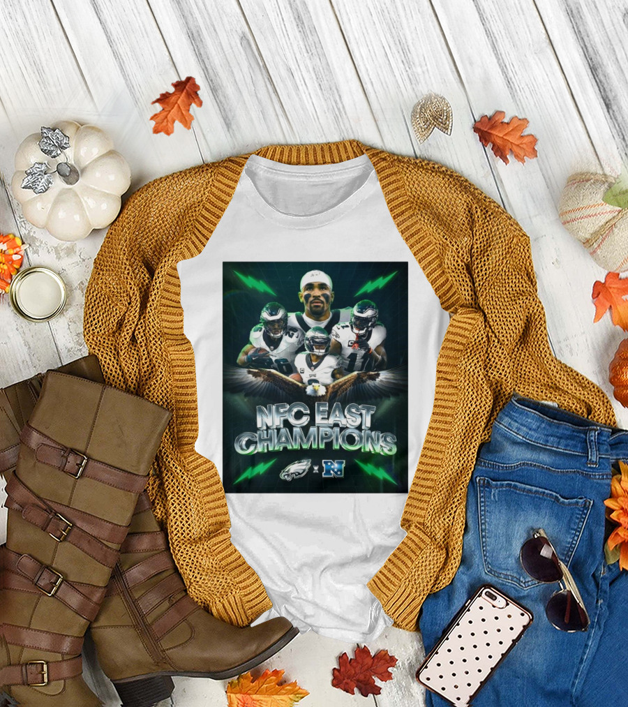 NFC East Champions Philadelphia Eagles NFL Prime Victory Over Dallas Cowboys T-Shirt