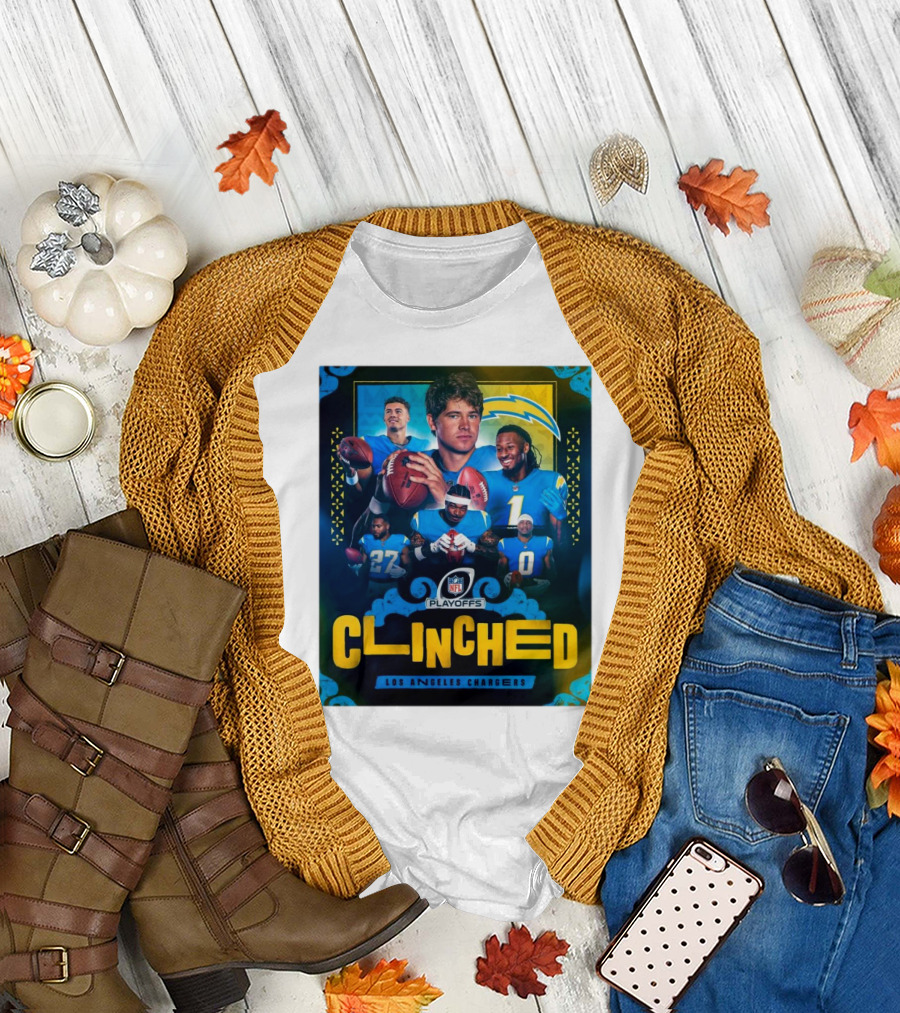 Los Angeles Chargers Clinched NFL Playoffs T-Shirt