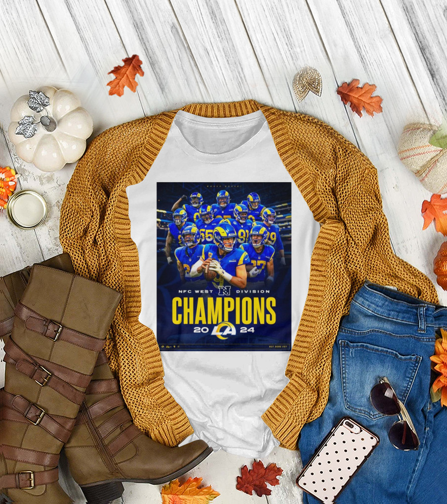 NFC West Division Champions 2024 Los Angeles Rams Not Done Yet T-Shirt