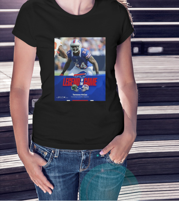 Legend Of The Game Terrence McGee New York Jets Vs Buffalo Bills Cornerback And Kick Returner T-Shirt