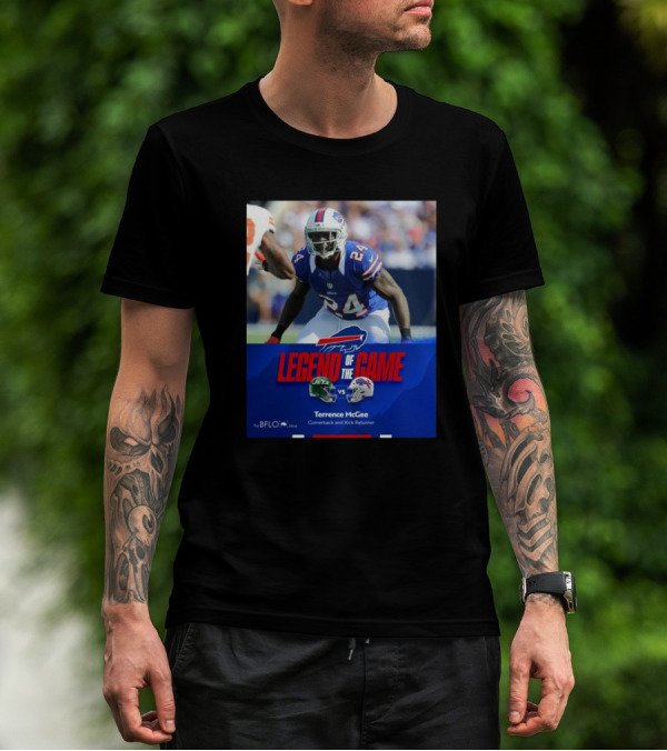 Legend Of The Game Terrence McGee New York Jets Vs Buffalo Bills Cornerback And Kick Returner T-Shirt