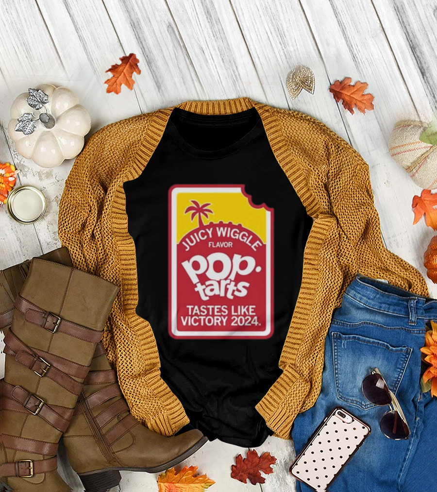 Juicy Wiggle Flavor Pop Tarts Tastes Like Victory 2024 Raygunsite T-Shirt