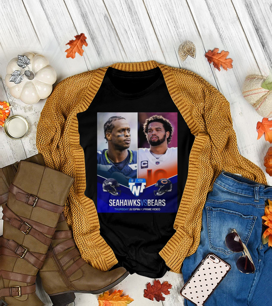 Seattle Seahawks Vs Chicago Bears Thursday Night Football 8:15 PM ET Prime Video T-Shirt