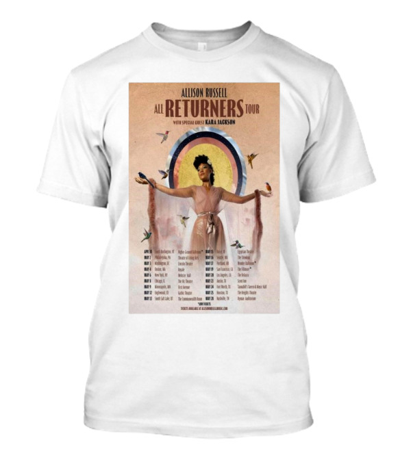 All Returners Tour 2025 Allison Russell With Special Guest Kara Jackson Tour Dates T-Shirt