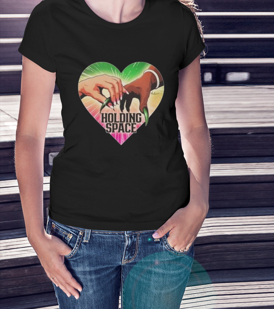 Holding Space Heart Hands Symbol Unity T-Shirt