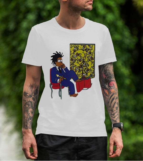 Jay Z Simpson Basquiat-Inspired Simpsons Mashup T-Shirt
