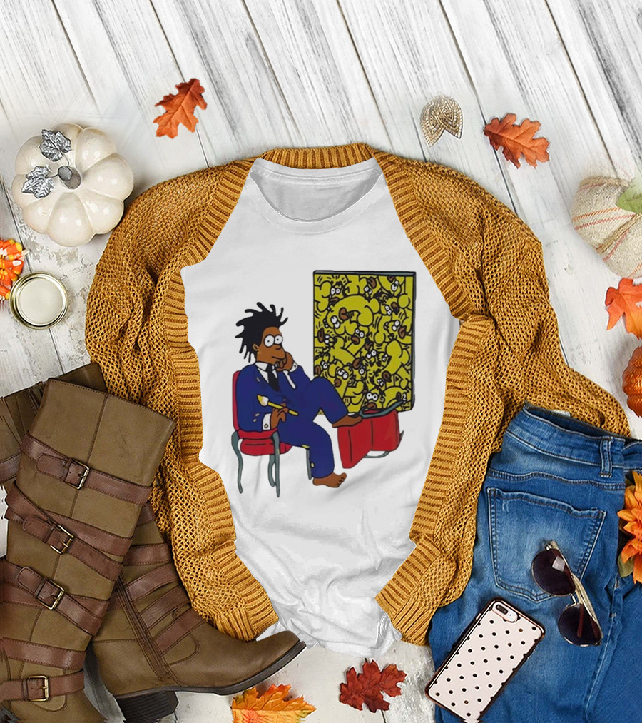 Jay Z Simpson Basquiat-Inspired Simpsons Mashup T-Shirt