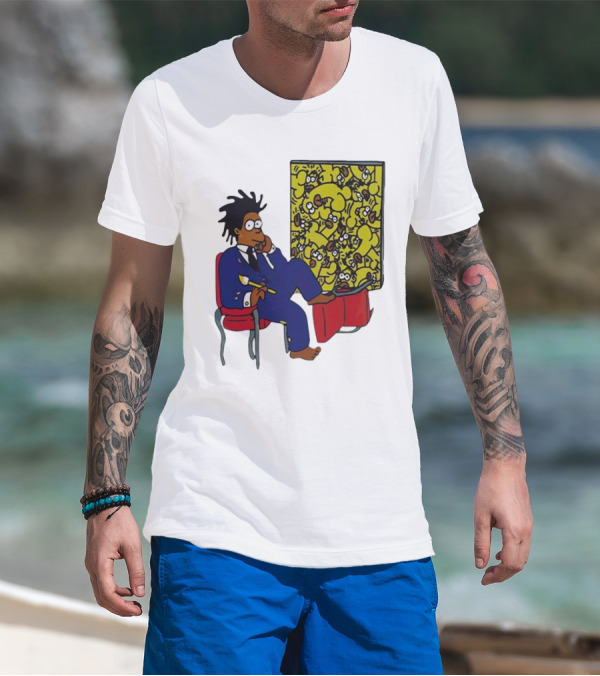 Jay Z Simpson Basquiat-Inspired Simpsons Mashup T-Shirt