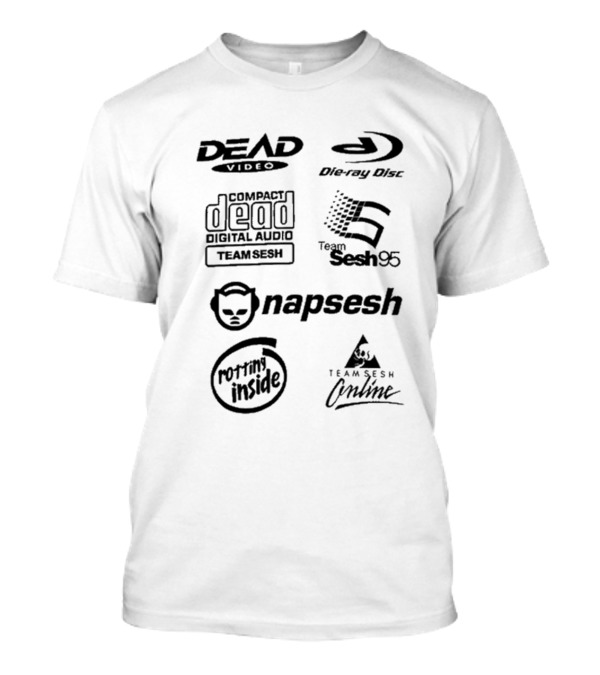 Team Sesh Dead Video Die-ray Disc Compact Dead Digital Audio Team Sesh 95 Napsesh Rotting Inside Team Sesh Online T-Shirt