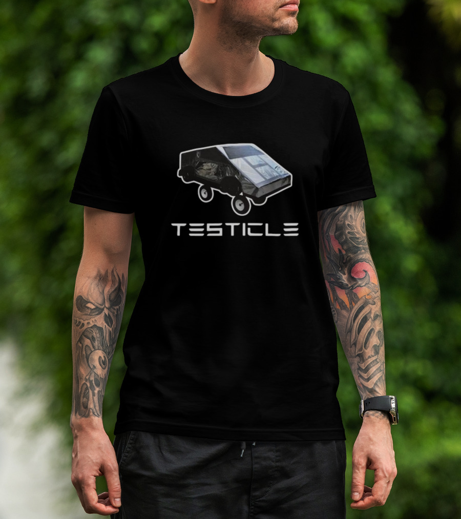 Bruhtees Testicle Tesla Cybertruck T-Shirt