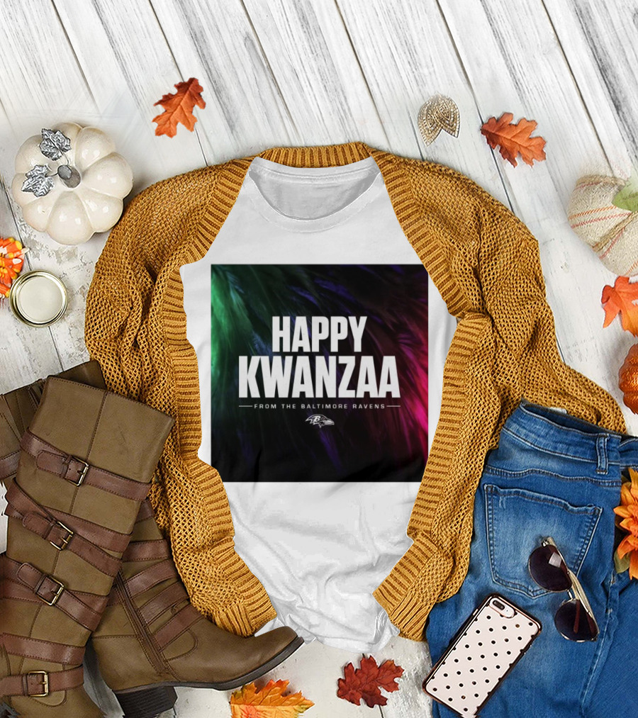 Happy Kwanzaa From The Baltimore Ravens NFL 2024 Ravens T-Shirt