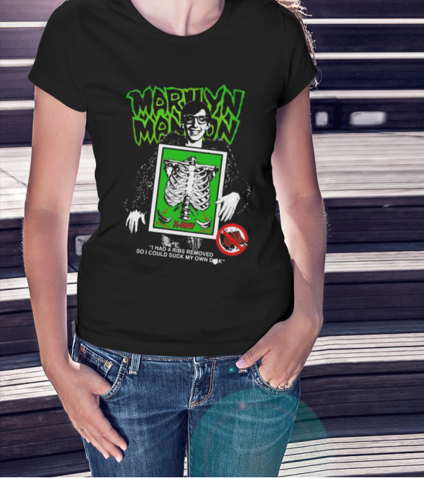 Marilyn Manson X-Ray Parody I Had 4 Ribs Removed T-Shirt