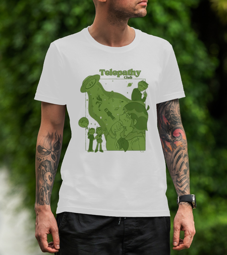 Mob Psycho 100 Telepathy Club UFO Encounter Scene T-Shirt